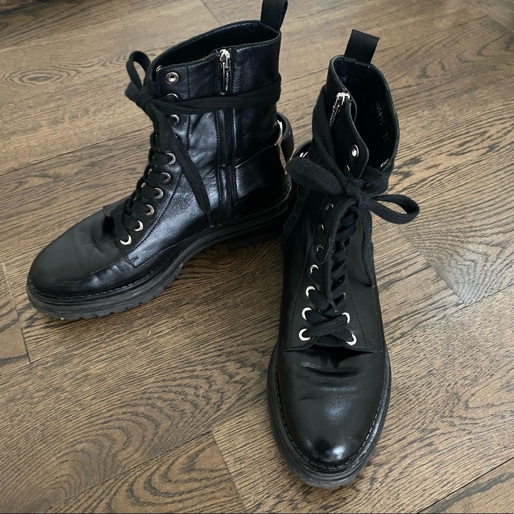 Sergio Rossi Combat Boots
